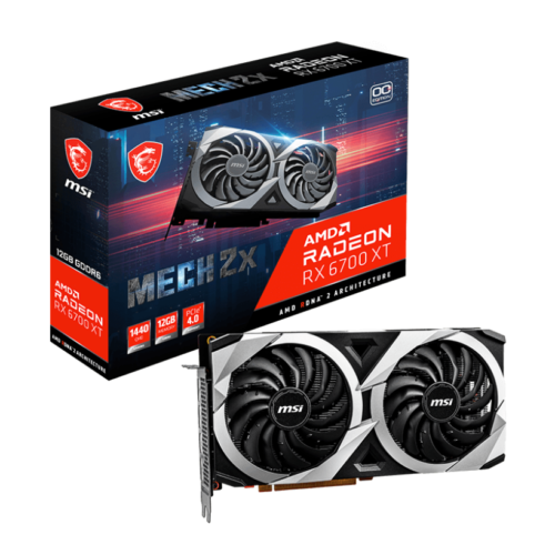 MSI Radeon RX 6700 XT Mech 2X 12G OC 12GB GDDR6 Ekran Kartı